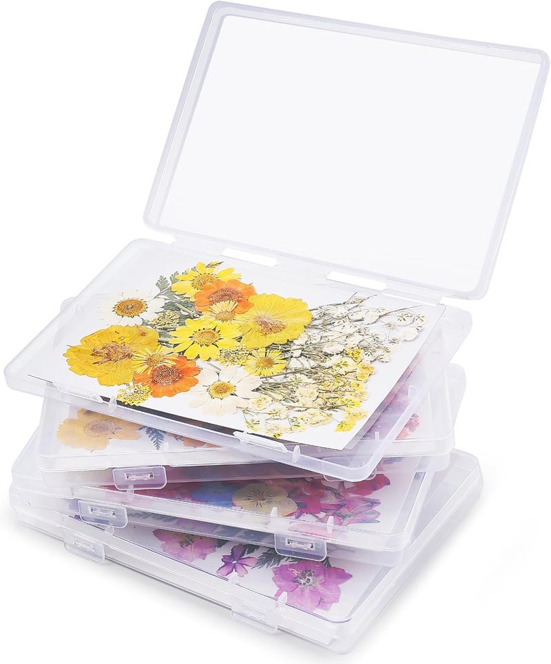 Aboofx 4PCS Dried Flower Storage Set with Blotting Paper, Ziplock Bag and Desiccant, Flower Preservation Kit - Good Seal, High Capacity to Keep Flowers Color and Dry (6.3 x 4.3 inch) - Image 1